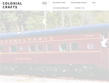 Tablet Screenshot of colonialcraftsrailcar.com